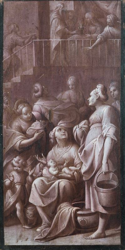 Natività della Vergine, olio su tavoletta