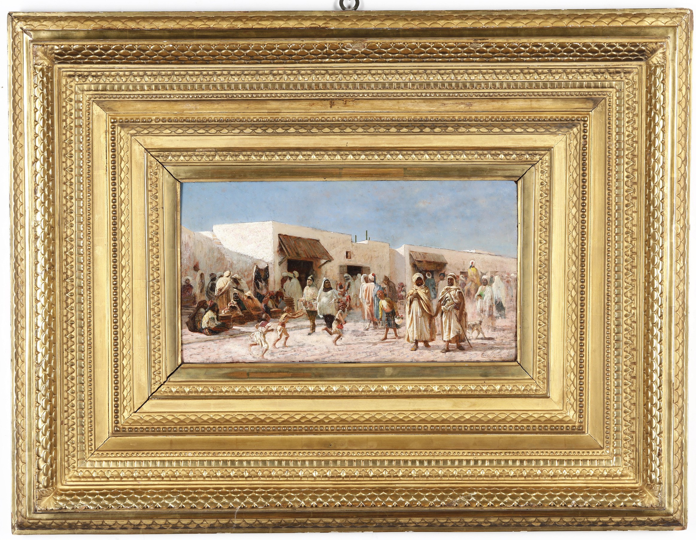 Eugenio Cecconi - Mercato del Pane, Tunisi, 1875