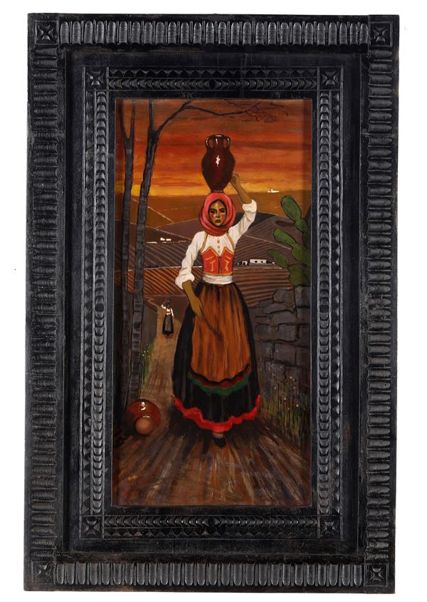 Anonimo del XIX secolo Portatrice d'acqua