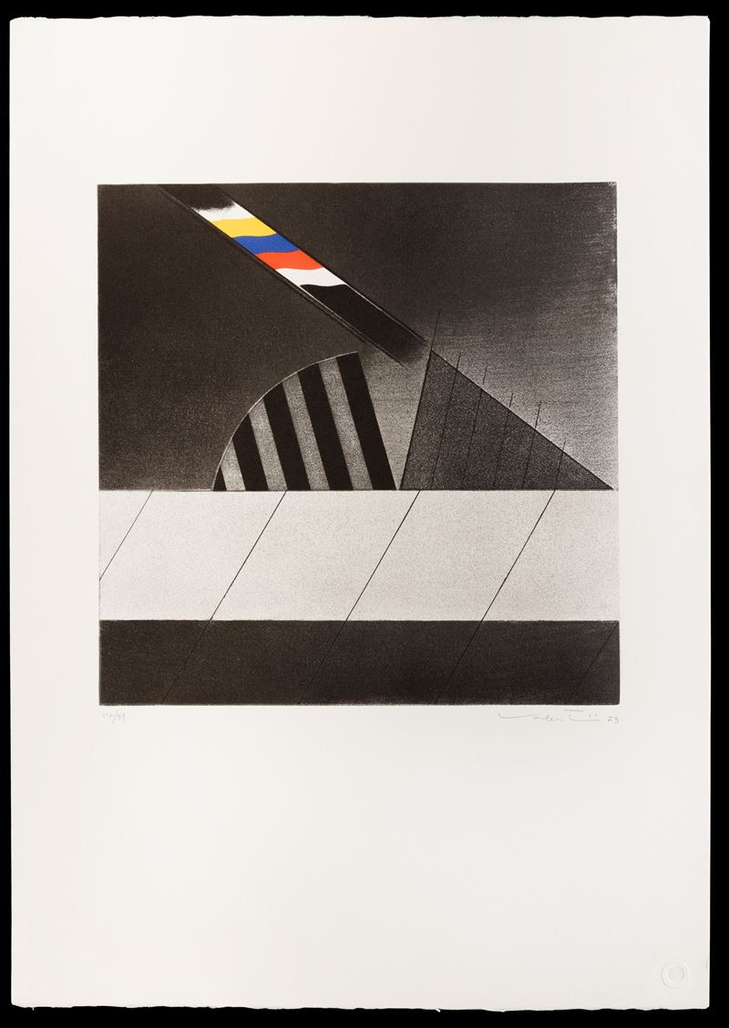 Walter Valentini : Senza titolo N 1  (1973)  - litografia - Auction Walter Valentini - Cambi Casa d'Aste