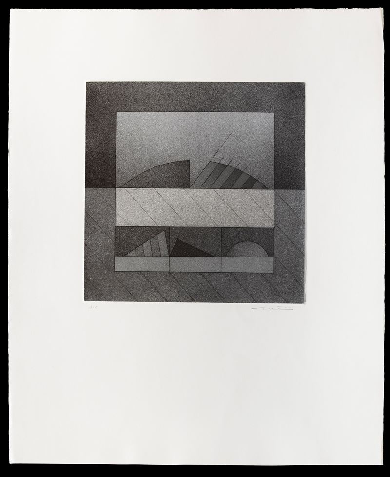 Walter Valentini : Punto primo  (1973)  - acquaforte acquatinta - Auction Walter Valentini - Cambi Casa d'Aste