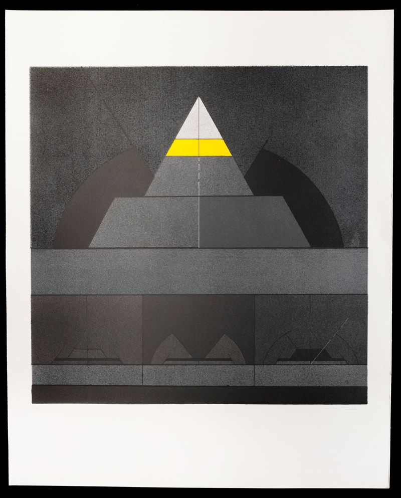 Walter Valentini : Trittico III  (1975)  - litografia - Auction Walter Valentini - Cambi Casa d'Aste