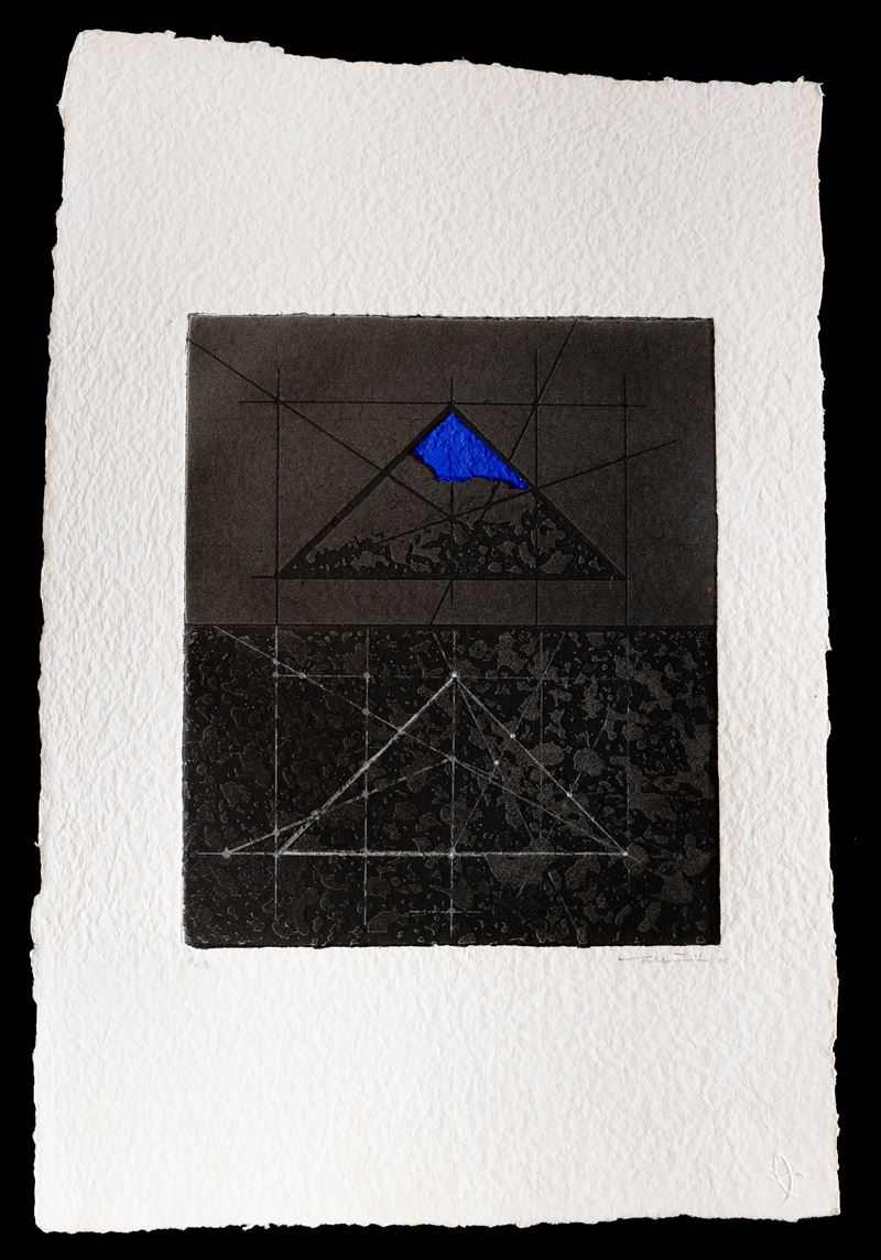 Walter Valentini : Costellazione  (1985)  - acquaforte - Asta Walter Valentini - Cambi Casa d'Aste