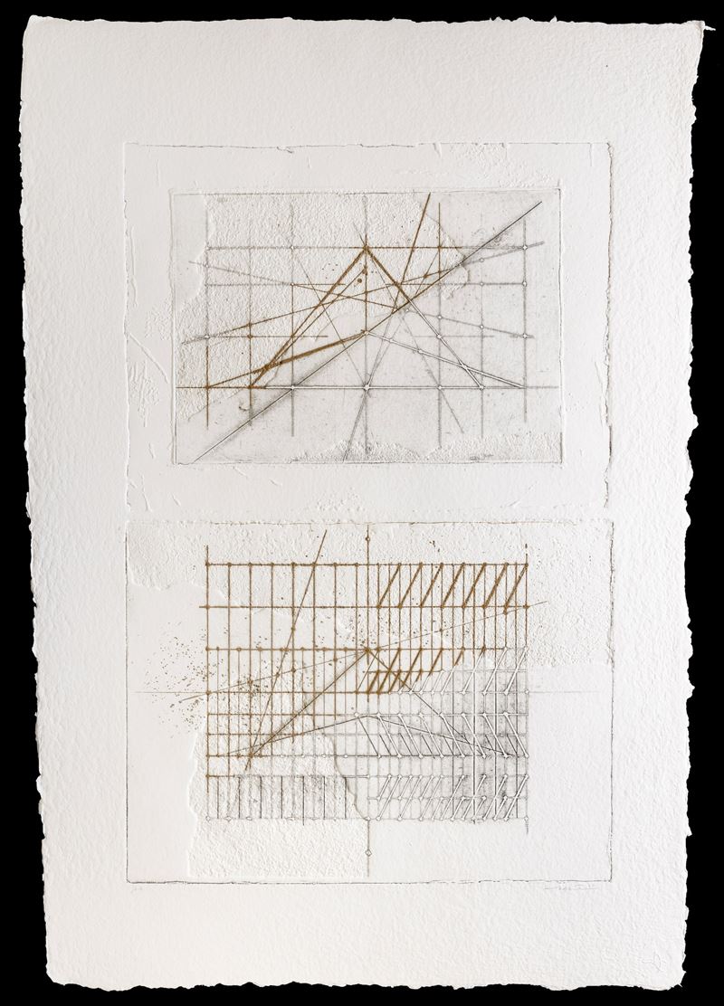 Walter Valentini : Costellazione  (1986)  - acquaforte - Asta Walter Valentini - Cambi Casa d'Aste