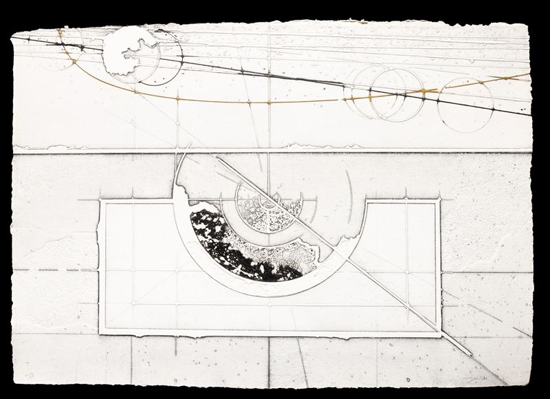 Walter Valentini : Lo spazio, il tempo  (1991)  - acquaforte - Auction Walter Valentini - Cambi Casa d'Aste