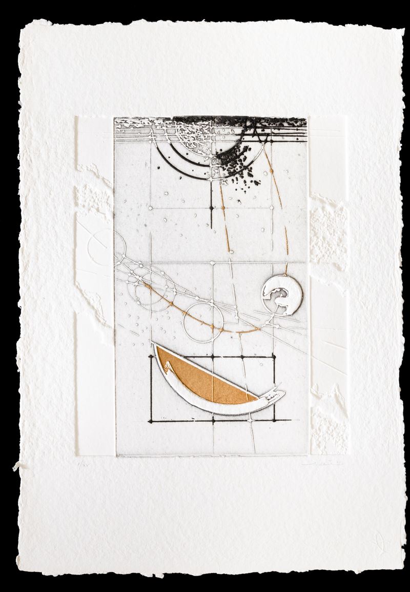 Walter Valentini : Le misure, il cielo  (1995)  - acquaforte - Auction Walter Valentini - Cambi Casa d'Aste