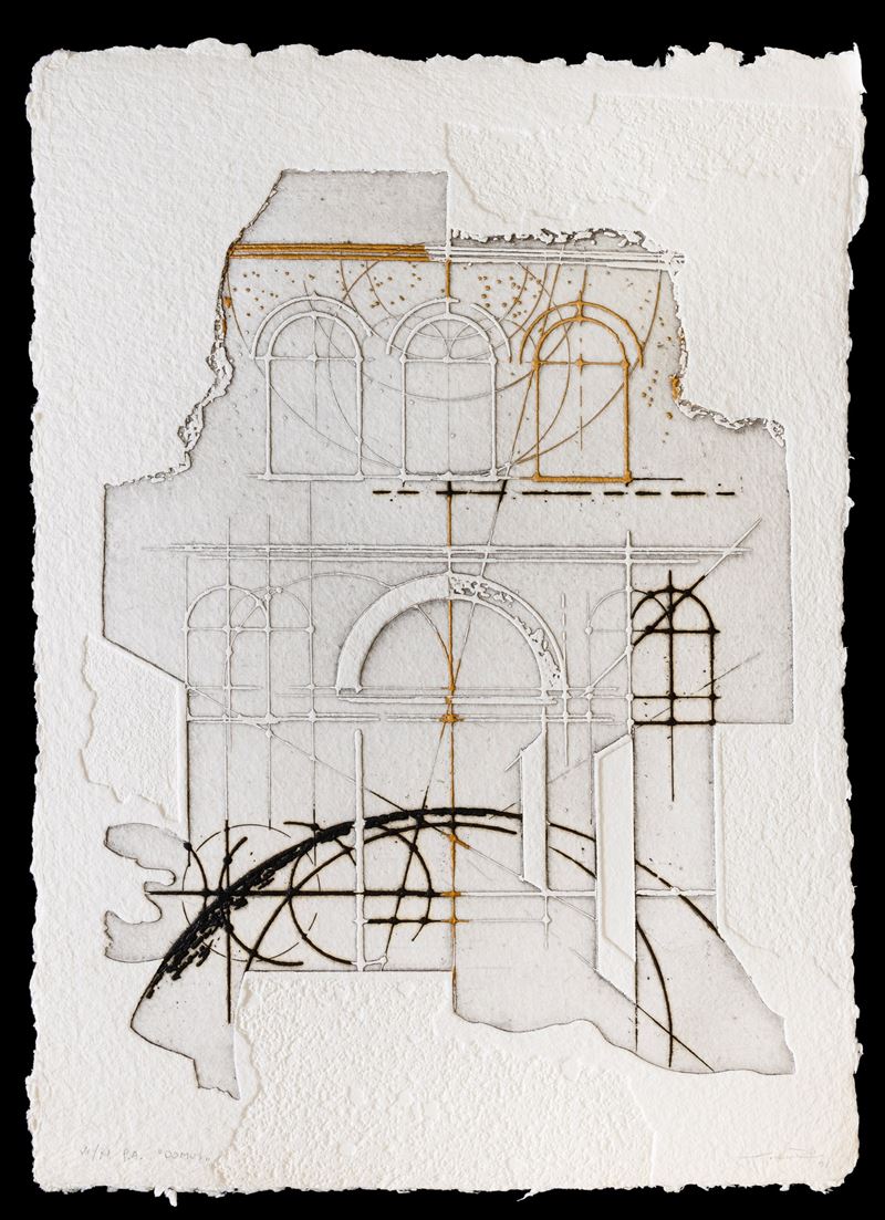 Walter Valentini : Domus  (1996)  - acquaforte - Auction Walter Valentini - Cambi Casa d'Aste