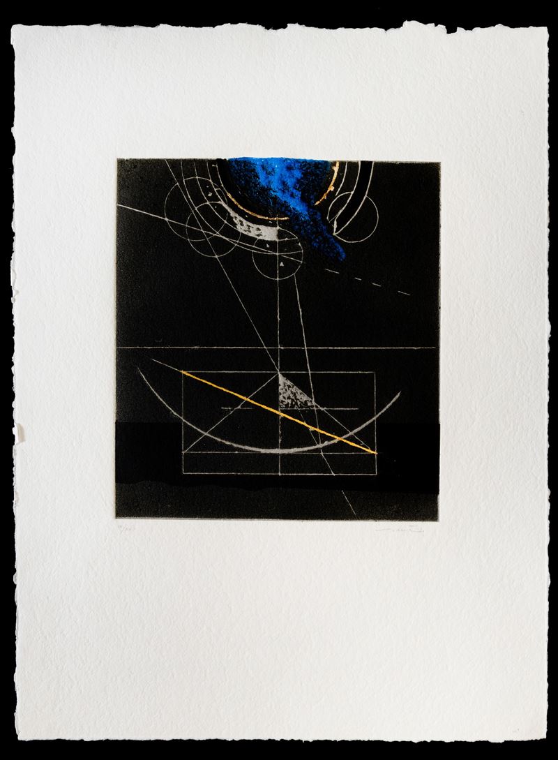 Walter Valentini : Le misure, il tempo  (1997)  - acquaforte e calcografia - Asta Walter Valentini - Cambi Casa d'Aste