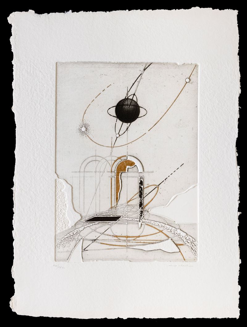 Walter Valentini : Senza titolo  (1997)  - acquaforte - Asta Walter Valentini - Cambi Casa d'Aste