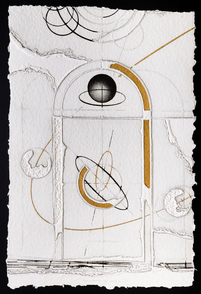 Walter Valentini : La porta del tempo  (1999)  - acquaforte - Auction Walter Valentini - Cambi Casa d'Aste