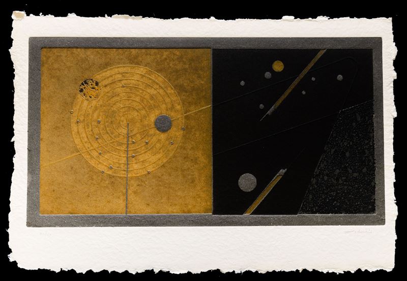 Walter Valentini : E quindi uscimmo a rivedere le stelle  (2005)  - acquaforte acquatinta - Asta Walter Valentini - Cambi Casa d'Aste