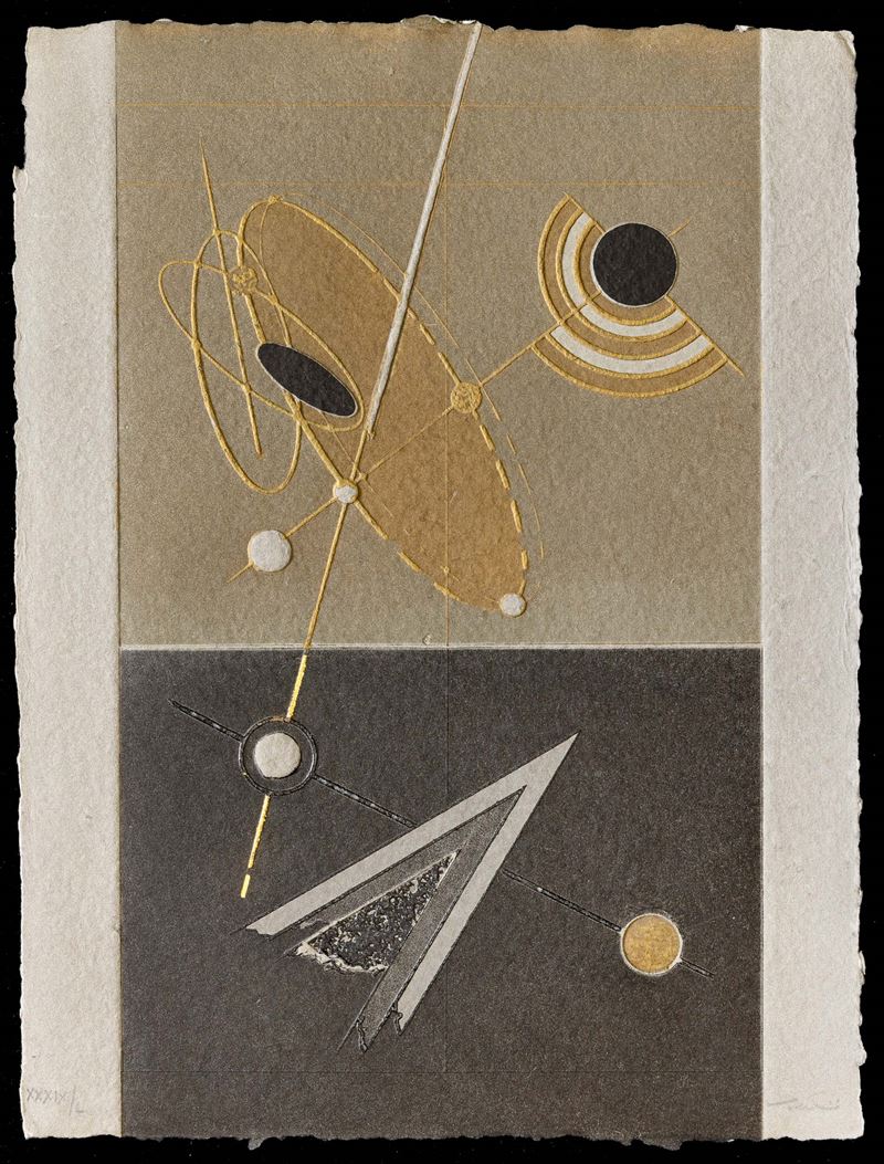 Walter Valentini : Disegni del cielo 7  (2006)  - acquaforte acquatinta - Auction Walter Valentini - Cambi Casa d'Aste