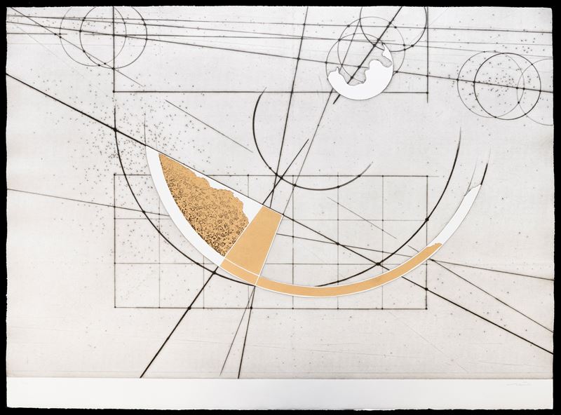 Walter Valentini : Le misure, il tempo  (1992)  - puntasecca - Asta Walter Valentini - Cambi Casa d'Aste