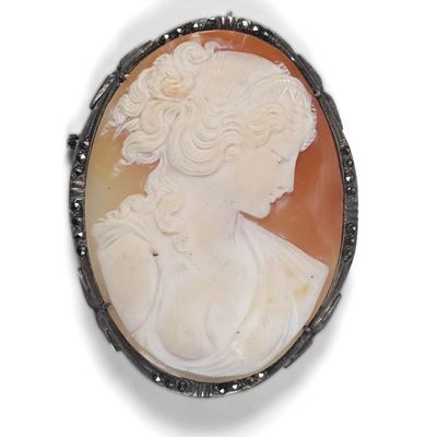 Cammeo in Madreperla e Argento. XIX-XX Secolo