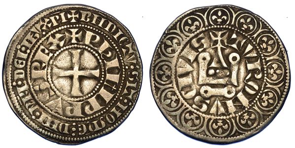 FRANCIA. FILIPPO IV IL BELLO, 1285–1314. Grosso Tornese, anni 1280-1305. Tours.
