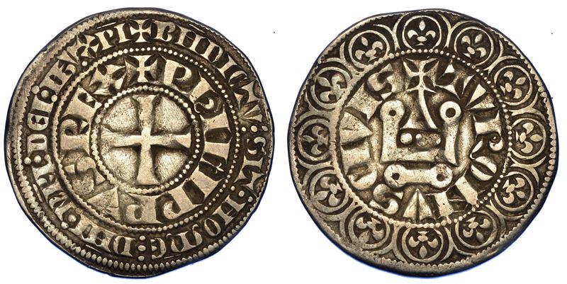 FRANCIA. FILIPPO IV IL BELLO, 1285–1314. Grosso Tornese, anni 1280-1305. Tours.  - Auction Numismatics - Cambi Casa d'Aste