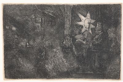 Rembrandt Harmenszoon Van Rijn (1606-1669) la Stella dei Magi... 1651