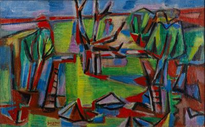 Paysage À L'arbre Mort