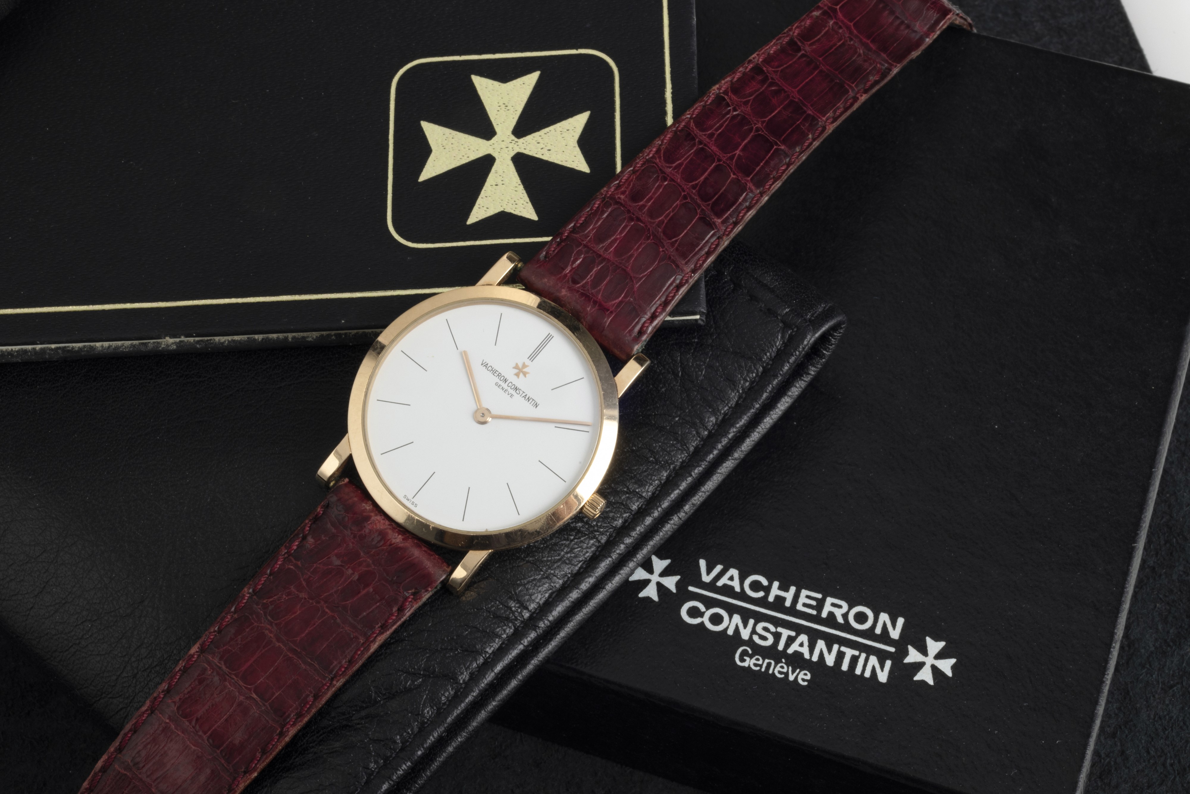 Vacheron & Constantin - Patrimony Ref 33093 in Oro Rosa 18k Carica Manuale Movimento Extrapiatto ...