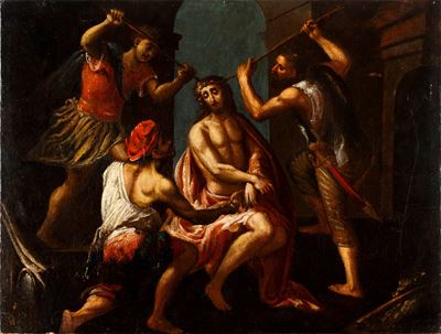 Scuola Italiana del XVII Secolo Flagellazione di Cristo