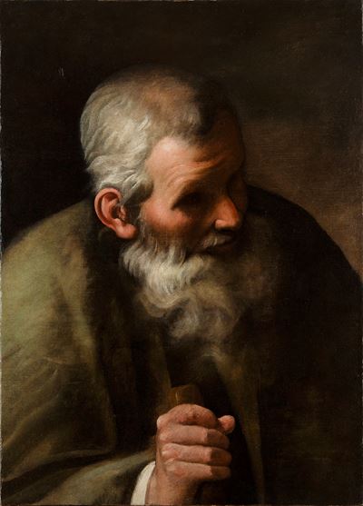 Scuola Lombarda del XVII Secolo Figura di Vecchio