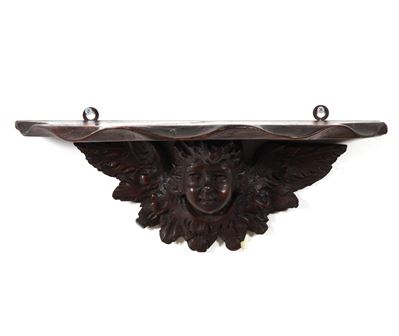 Mensola in Legno Intagliato. XIX Secolo