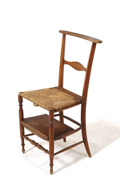 Sedia da Preghiera in Legno. XIX Secolo