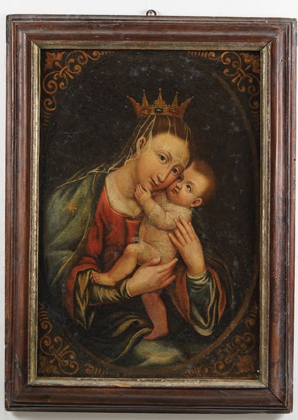 Scuola del XVIII secolo Madonna con Bambino