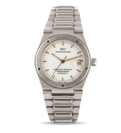Sportivo Ingenieur Ref 3521 in Acciaio, Quadrante Bianco con Indici Applicati e Indicazione della...