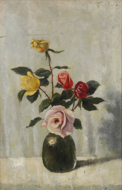 Anonimo Natura Morta con Rose