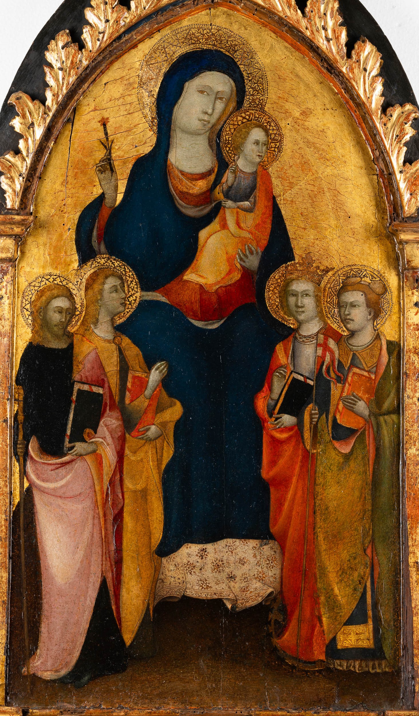Rossello di Jacopo Franchi Detto Maestro di Montefoscoli - Madonna in trono con Bambino, S. Giova...