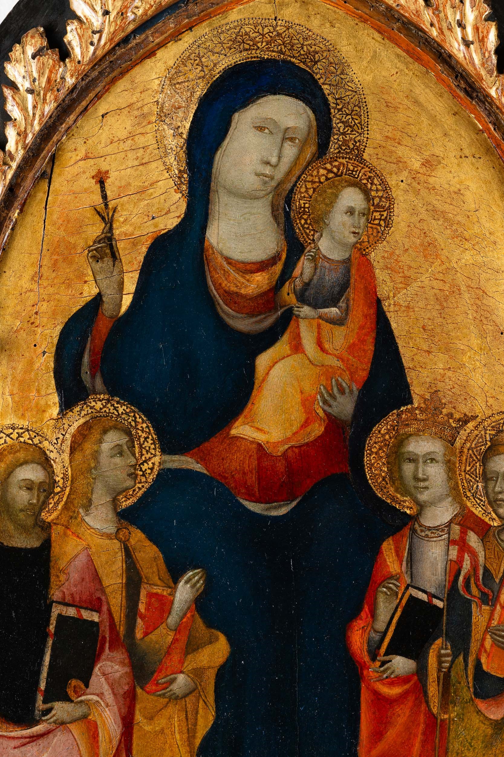 Rossello di Jacopo Franchi Detto Maestro di Montefoscoli - Madonna in trono con Bambino, S. Giova...