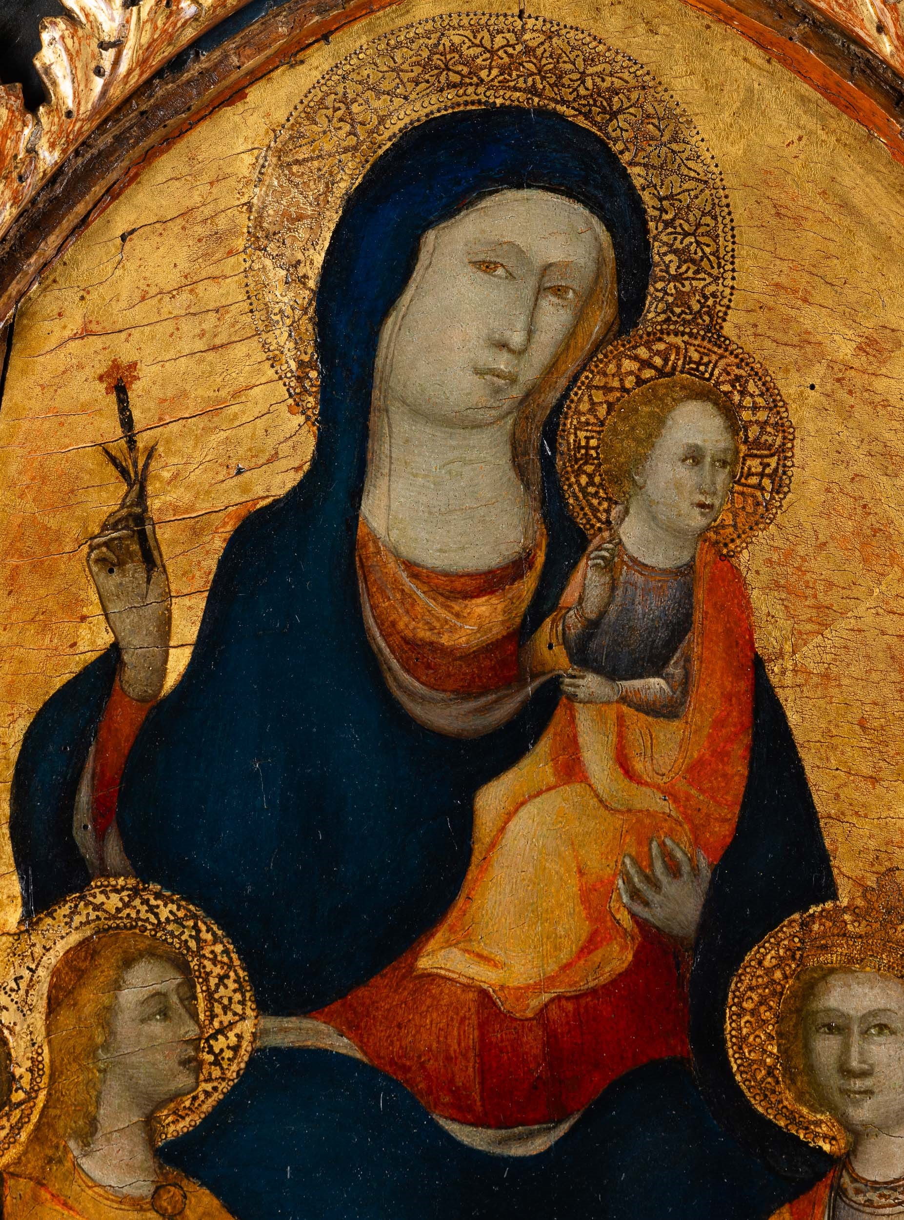 Rossello di Jacopo Franchi Detto Maestro di Montefoscoli - Madonna in trono con Bambino, S. Giova...