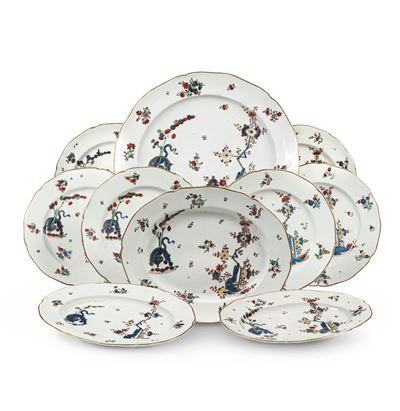 Dodici Piatti con il “leone Blu”venezia, Manifattura Cozzi, 1770-1775