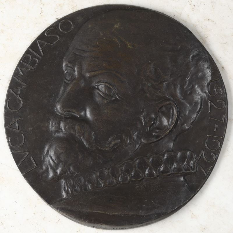 Anonimo del XIX secolo Ritratto di Luca Cambiaso  - Auction 19th-20th century sculpture - Cambi Casa d'Aste