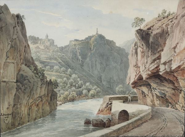 Paesaggio con torrente