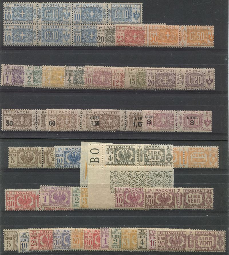 1914/1932, Regno d’Italia, Pacchi Postali, 4 serie.  - Asta Storia Postale e Filatelia - Cambi Casa d'Aste