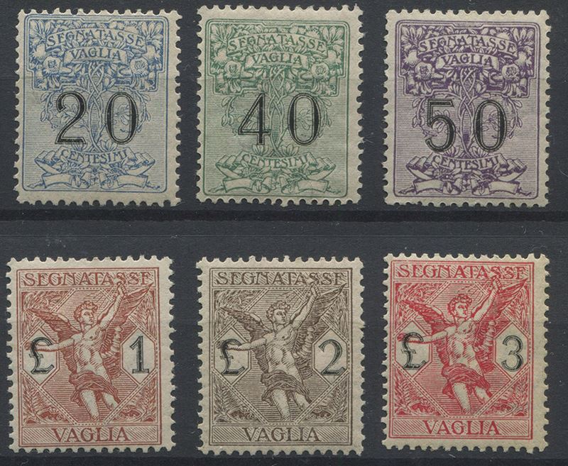 1924, Regno d’Italia, Segnatasse per Vaglia.  - Asta Storia Postale e Filatelia - Cambi Casa d'Aste