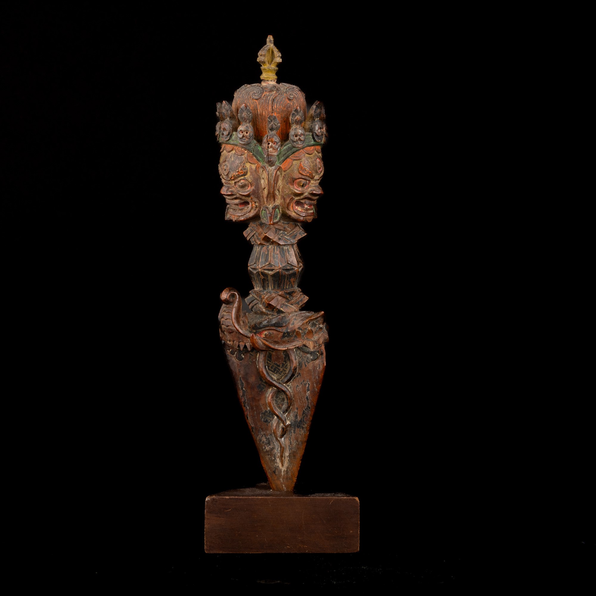 Purba in Legno, Tibet, XIX Secolo