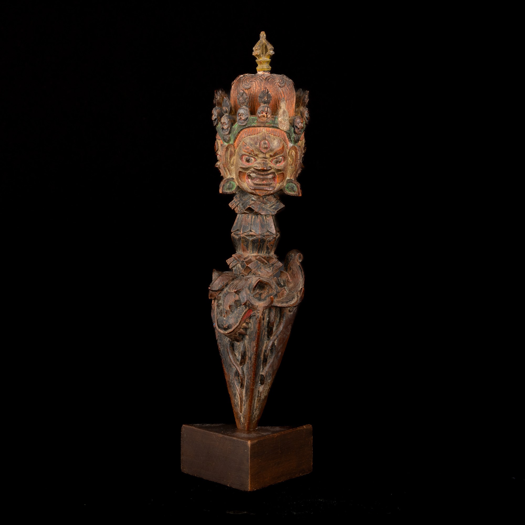 Purba in Legno, Tibet, XIX Secolo
