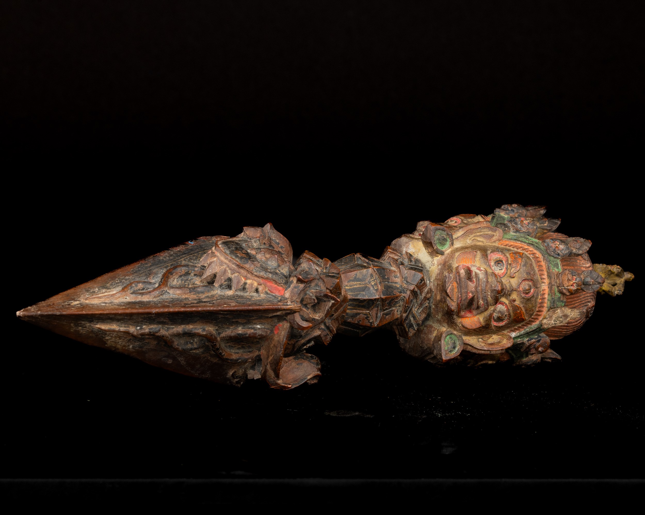 Purba in Legno, Tibet, XIX Secolo