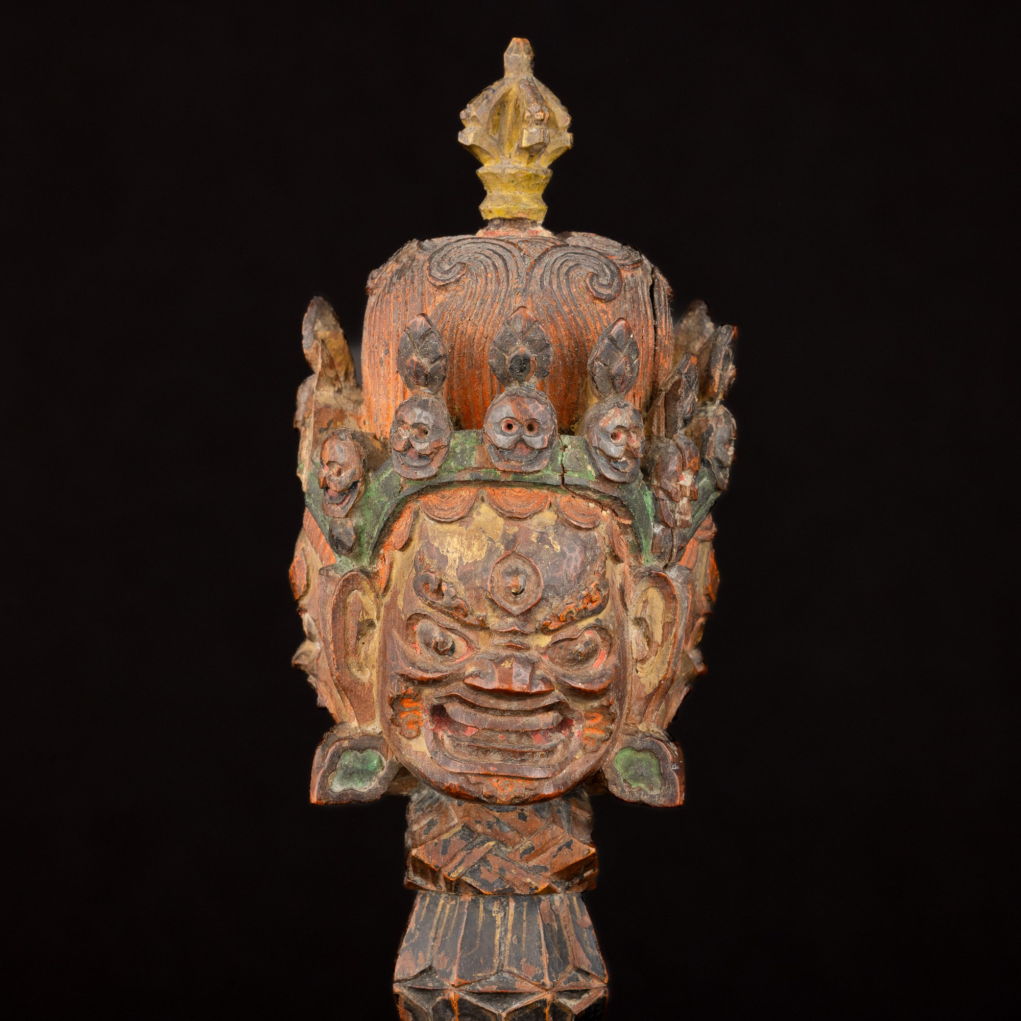 Purba in Legno, Tibet, XIX Secolo