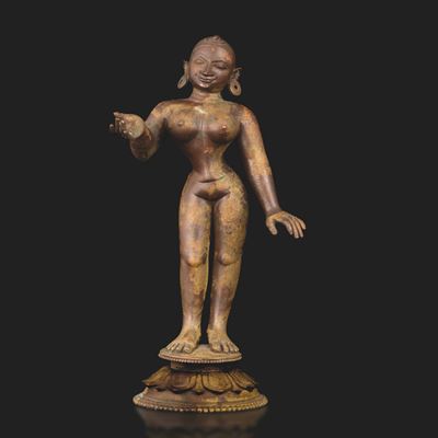 Figura di Sita in Bronzo, India, XVIII Secolo