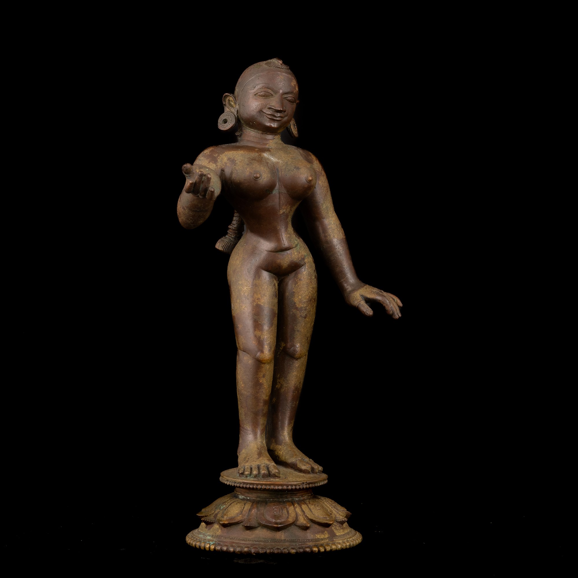 Figura di Sita in Bronzo, India, XVIII Secolo