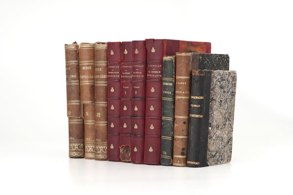Raccolta di dieci volumi miscellanei. Per lo più del XIX secolo