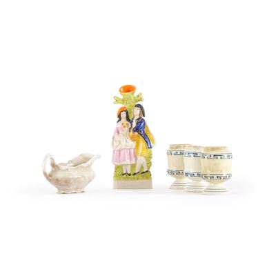 Gruppo "spill Vase". Inghilterra, Staffordshire, Periodo Vittoriano, XIX Secolo.