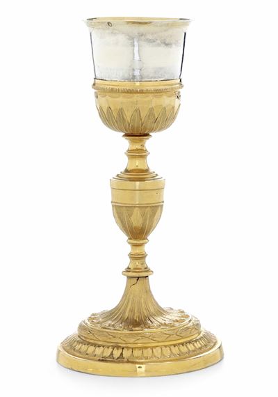 Calice, argento sbalzato e rame dorato (Roma; marchi di occupazione francese 1811-1814)