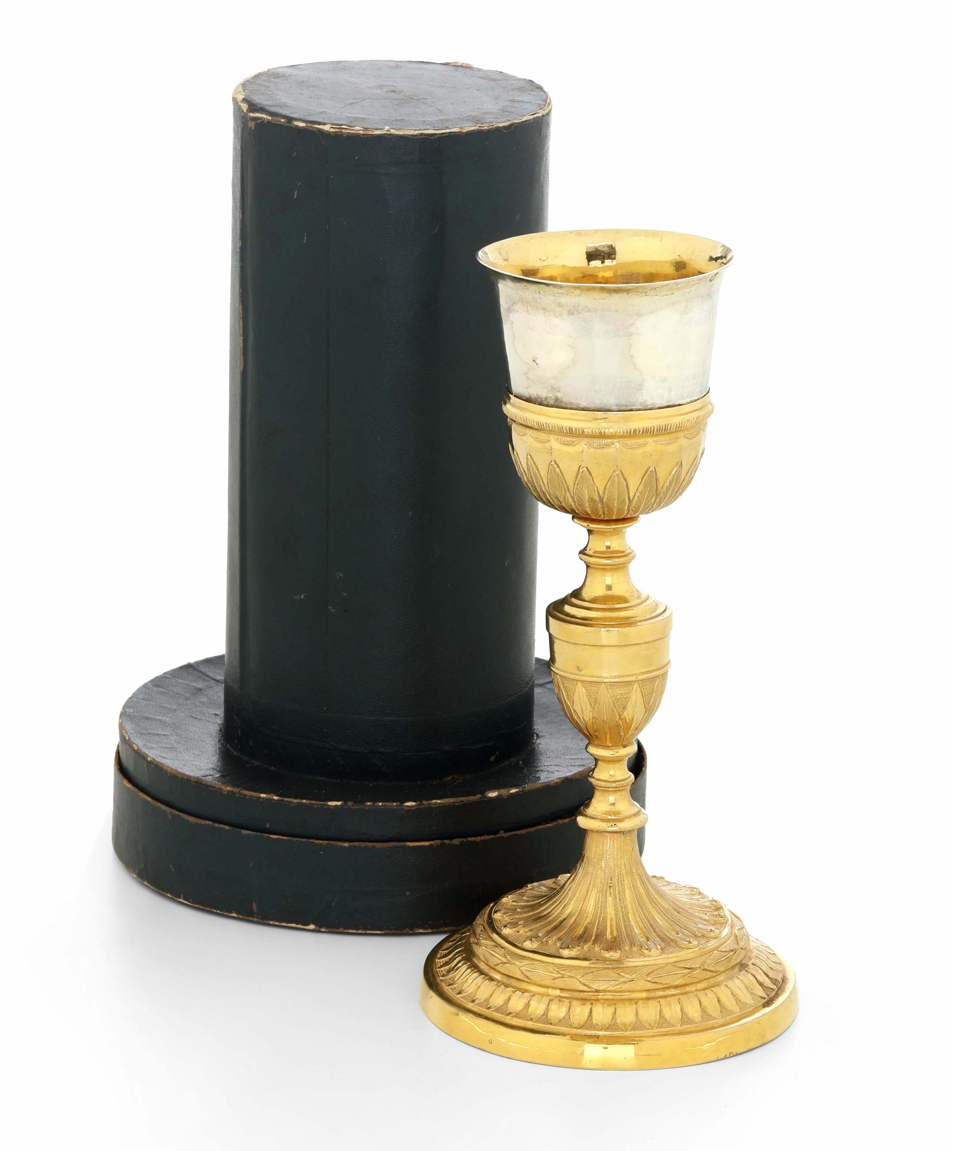 Calice, argento sbalzato e rame dorato (Roma; marchi di occupazione francese 1811-1814)