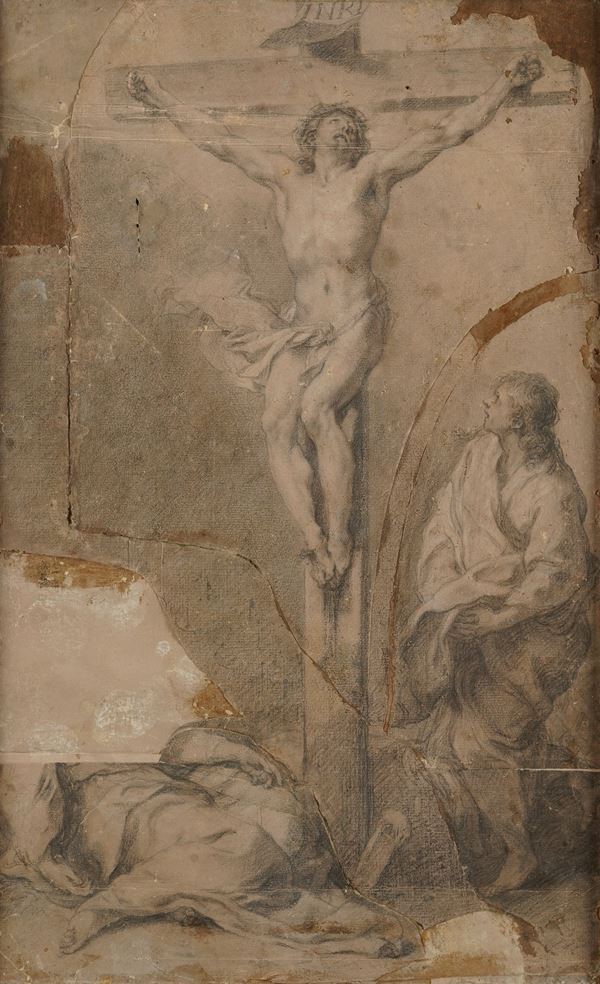 Scuola romana della seconda metà del XVII secolo Crocifissione