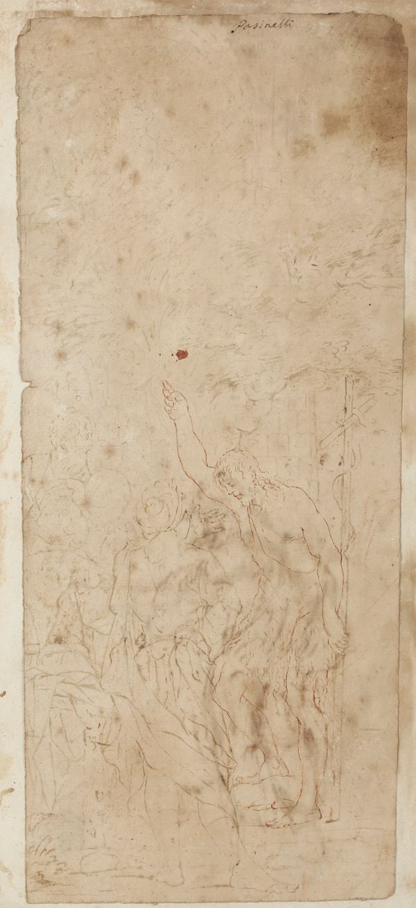 Scuola del XVII secolo La predica del Battista